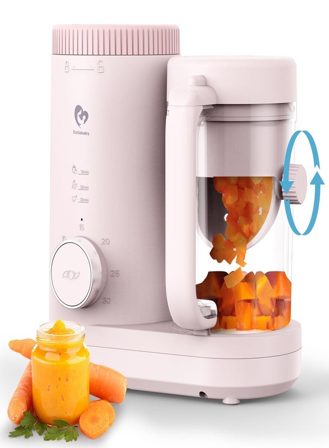 Bellababy Baby Food Maker Bellababy Baby Food Processor, Puree Blender Steamer with Reversible Steam Basket, One Button Easy Operation & Large Opening for Easy Cleaning - Image 1